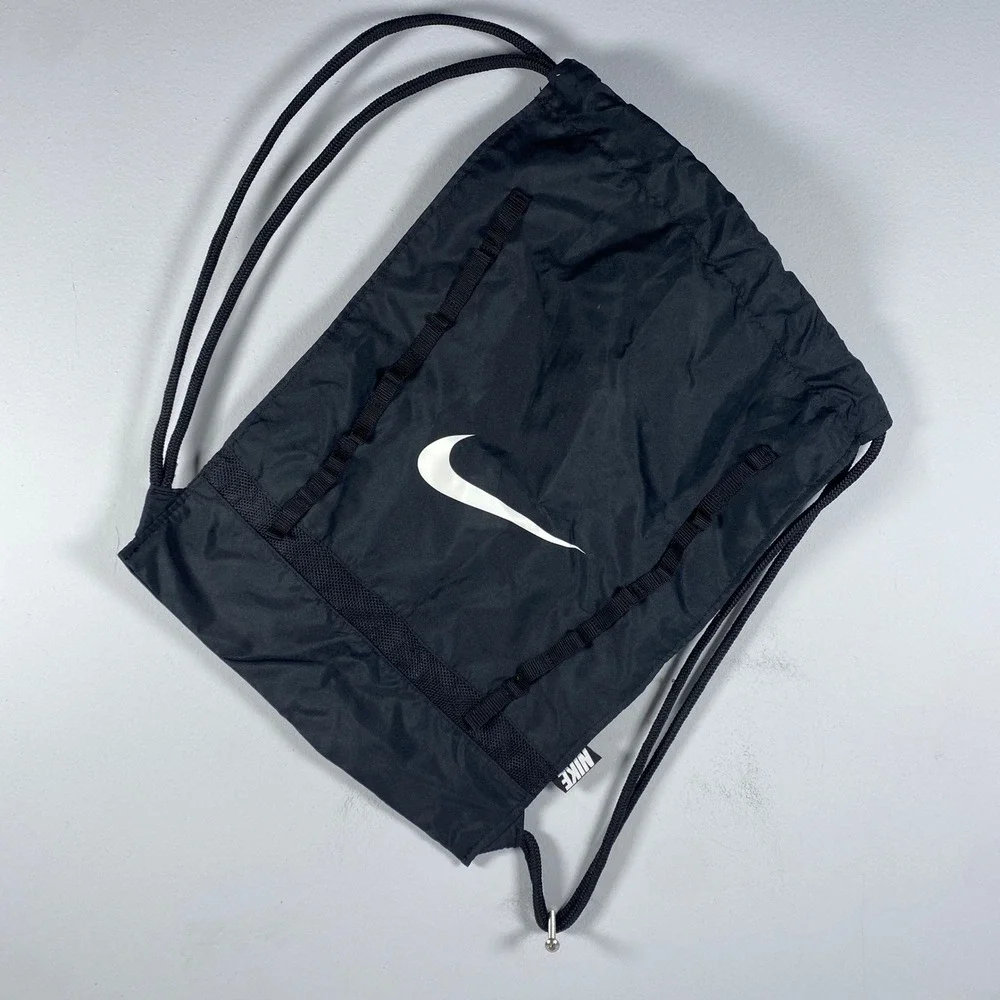 Nike Brasilia Drawstring Sackpack Black Cinch Training Gym Bag BA5079-010